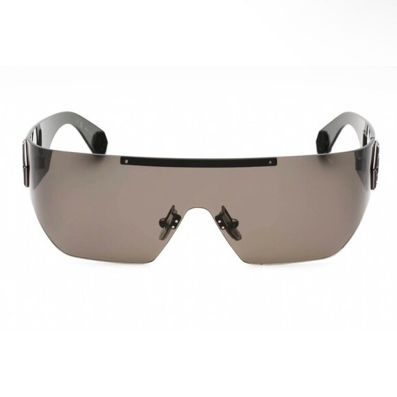 NEW PHILIPP PLEIN SHIELD RIMLESS SUNGLASSES SPP029M 0568 GUNMETAL WOMEN EYEWEAR